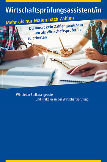 Wirtschaftsprüfungsassistent/in - Mehr als nur Malen nach Zahlen