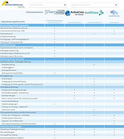 Screenshot Softwareübersicht Abschlussprüfung/Assurance